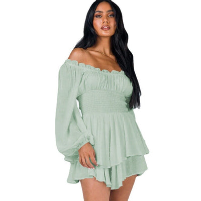 Ria | Elegantes Off Shoulder Kleid mit Ärmeln