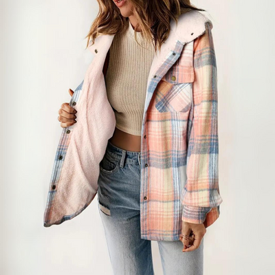 Karierte Jacke für Damen