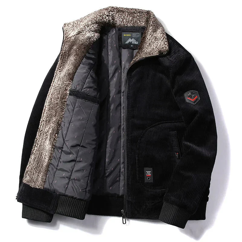 Kuschelige Fellwinterjacke für Männer