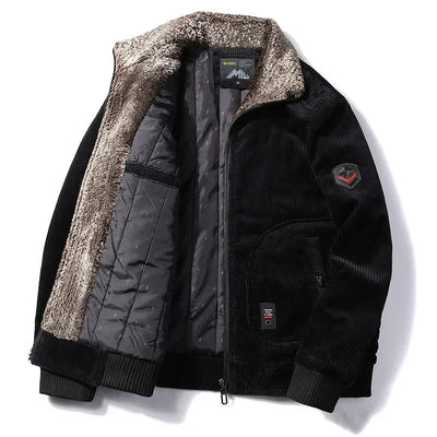 Kuschelige Fellwinterjacke für Männer