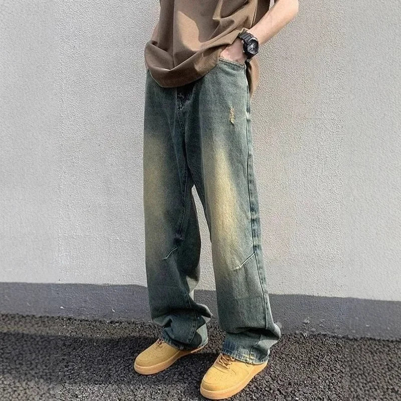 Lange Baggy-Jeans für Herren | Straßenkleidungs Stil