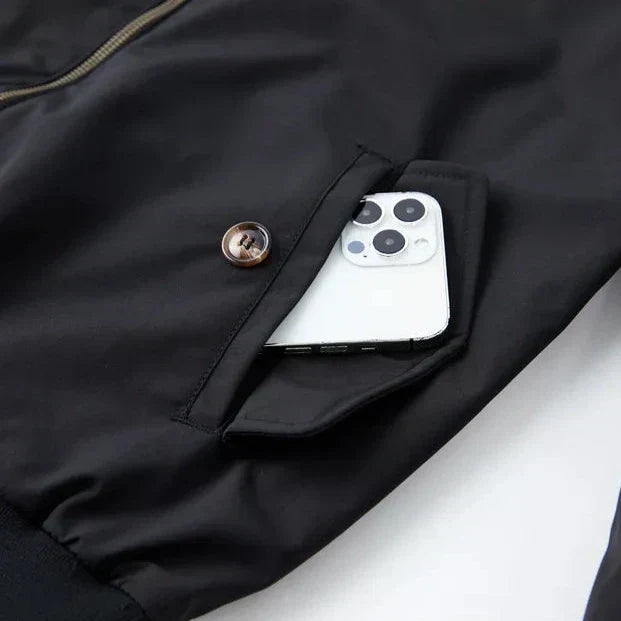 Lässige Jacke mit Reißverschluss für Männer