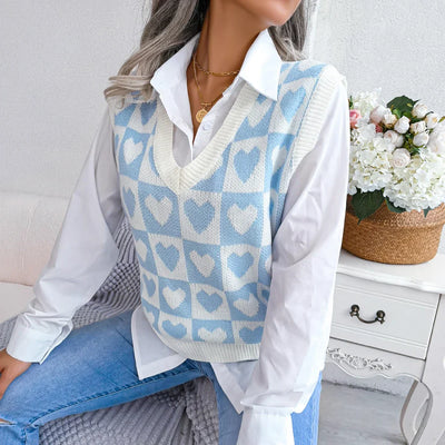 V-Ausschnitt Weste für Damen