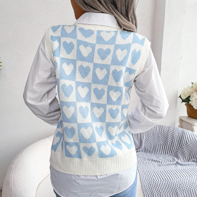 V-Ausschnitt Weste für Damen