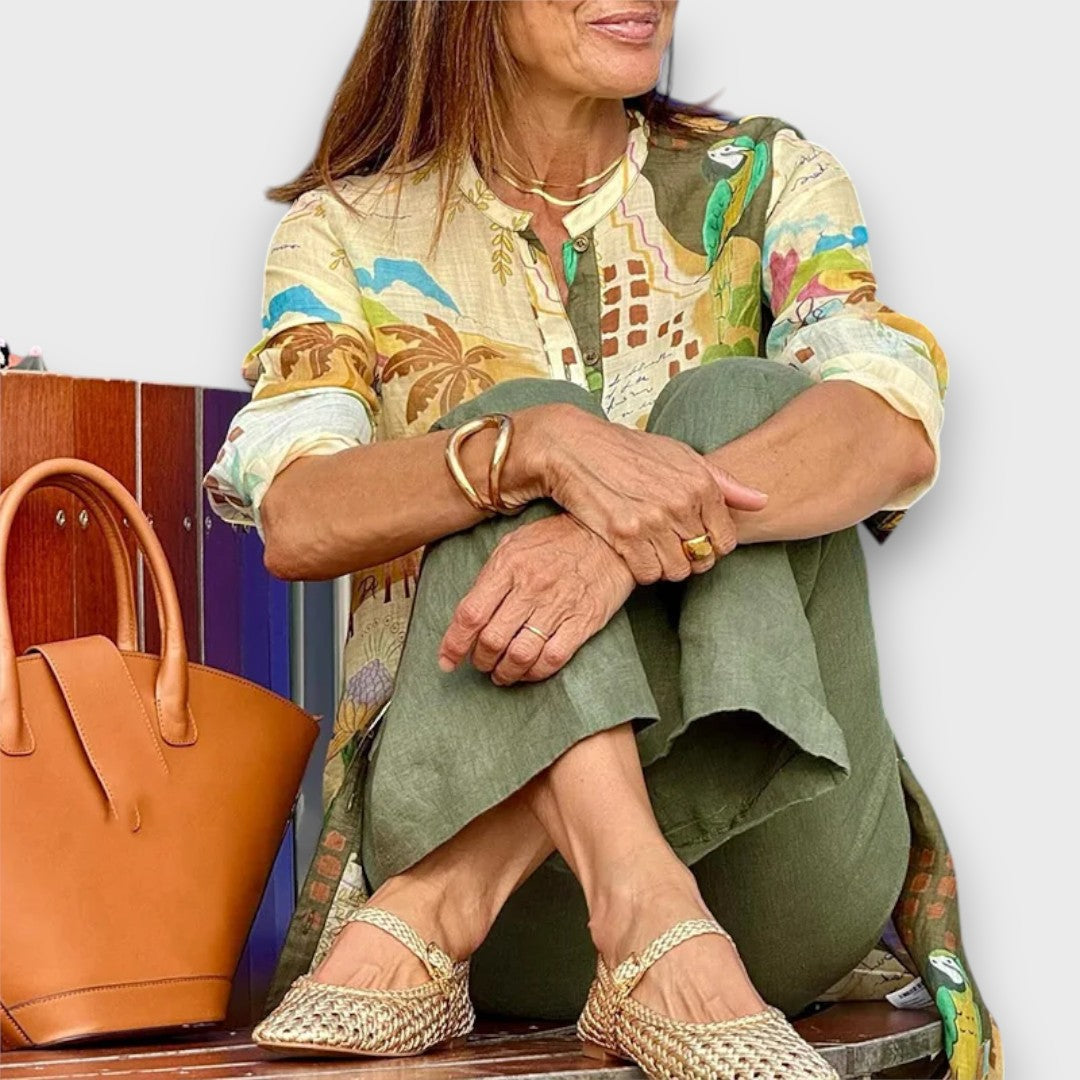 Amaril – Zweiteiler mit tropischem Print