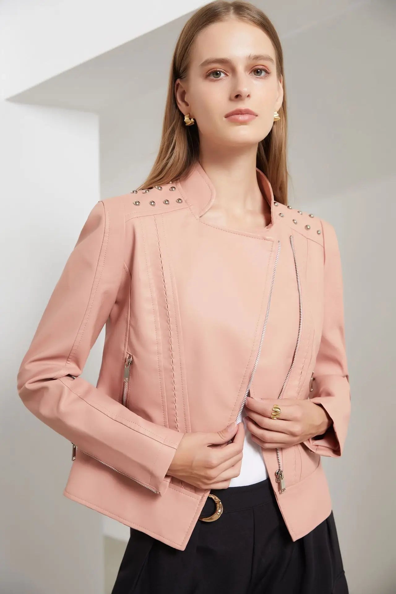 Heidi-Mode | Kurze Slim Lederjacke