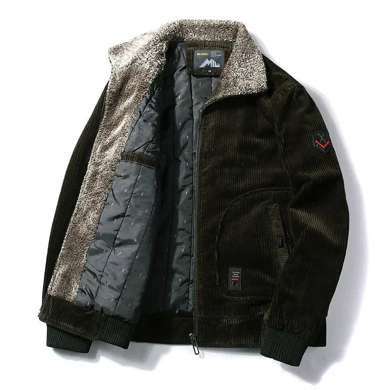 Kuschelige Fellwinterjacke für Männer