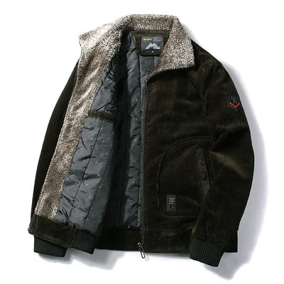 Kuschelige Fellwinterjacke für Männer