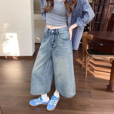 Damen Hohe Taille Baggy Jeans | Vintage
