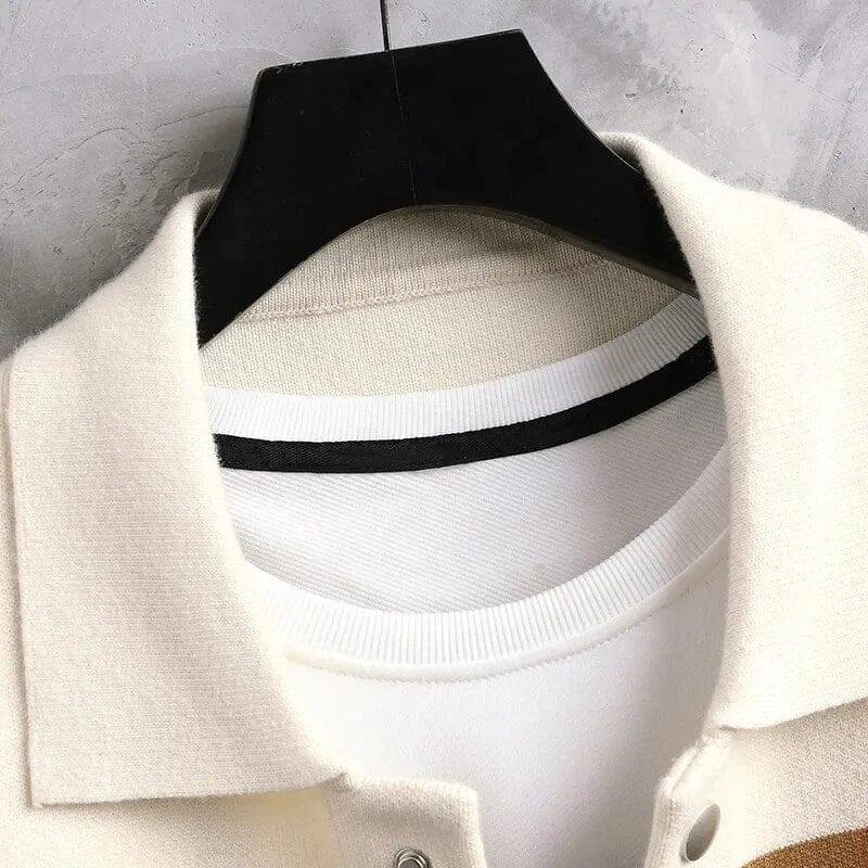 Geknöpfte Strickjacke mit Kragen für Männer