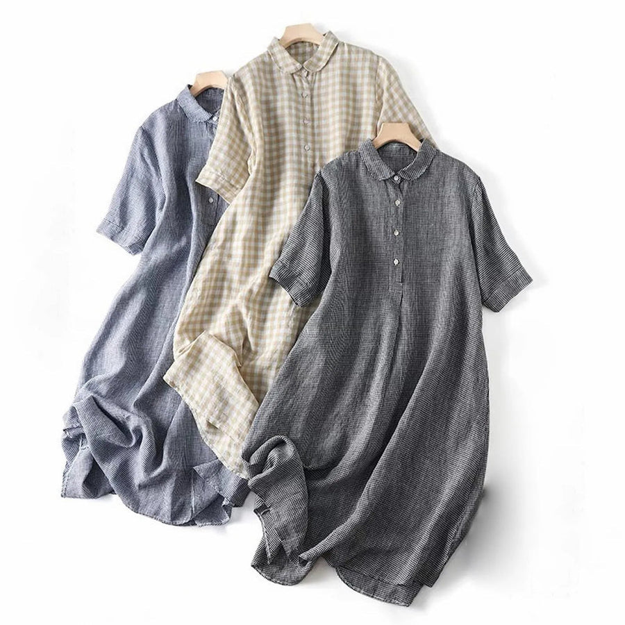 SELIN - LOCKERES MIDI-HEMDKLEID