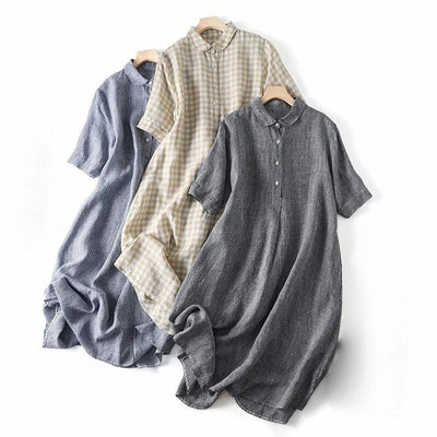 SELIN - LOCKERES MIDI-HEMDKLEID