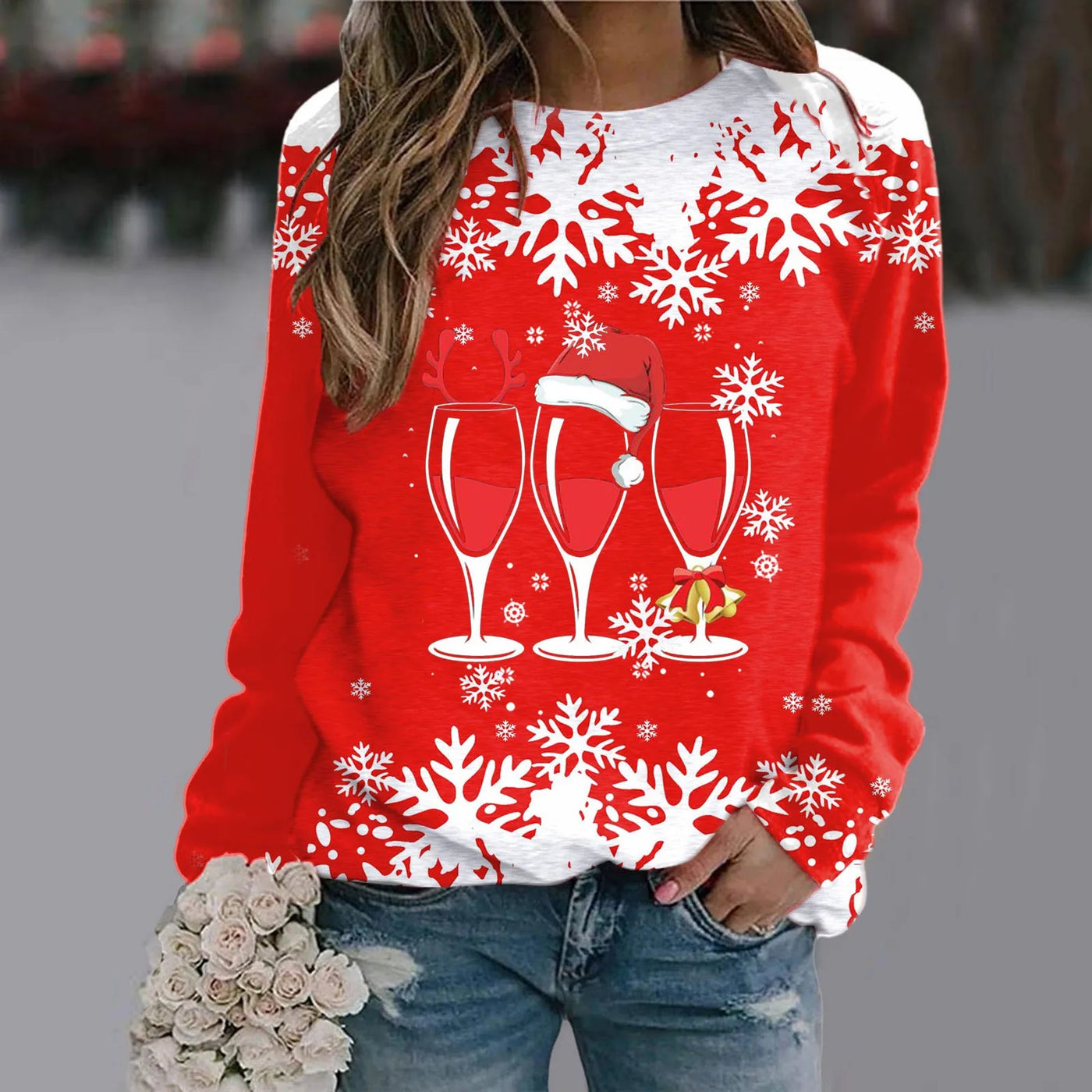 Gemütlicher Weihnachtspullover für Damen