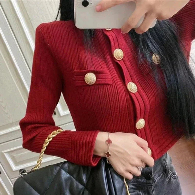 Elegante schöne Strickjacke für Frauen