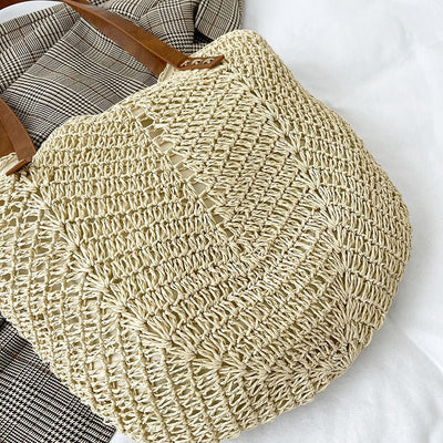 Vegane Leder Tote Bag – Minimalistische Große Schultertasche