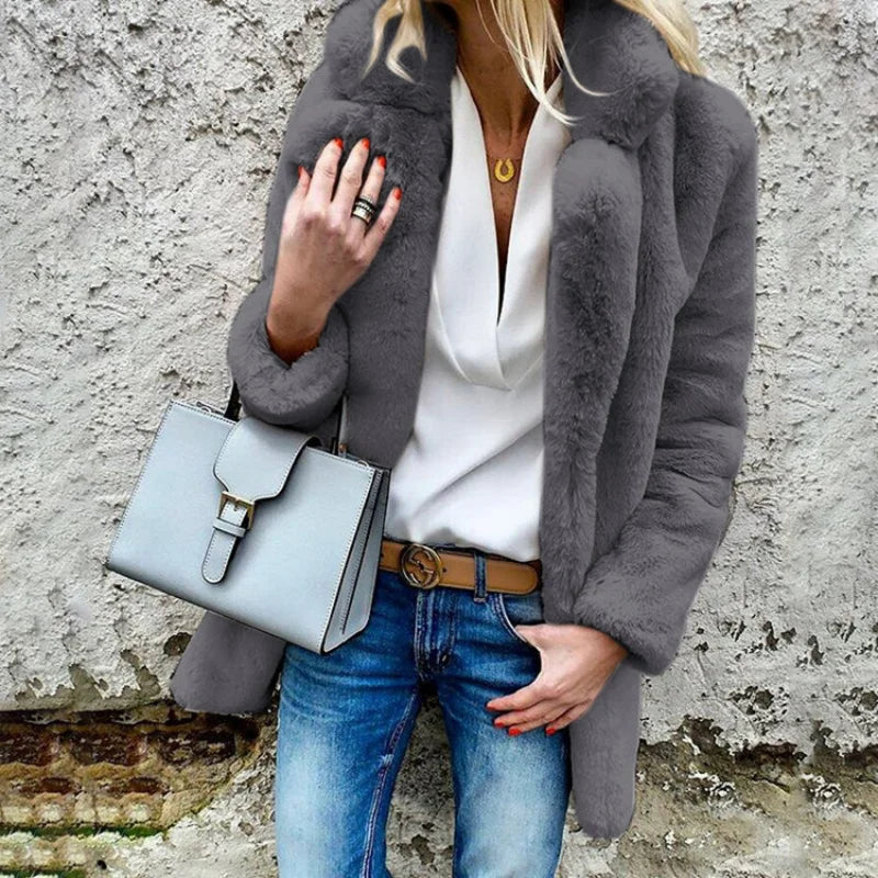 Mode Plüsch Winterjacke für Frauen