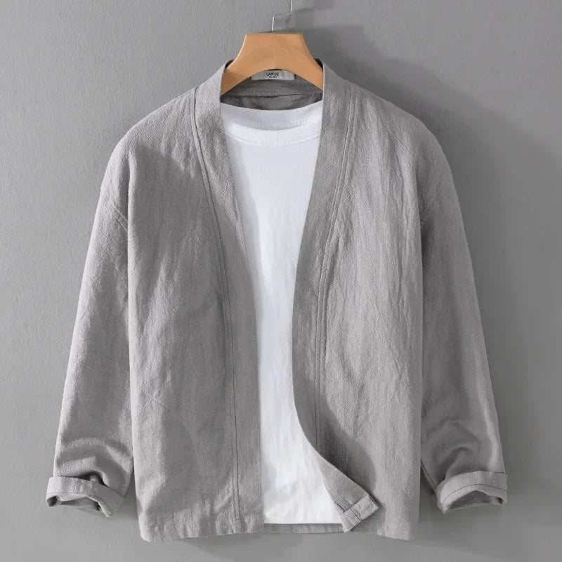 CRISTOPH - LEINEN CARDIGAN