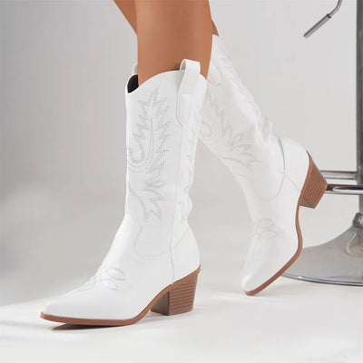 Moderne Cowboystiefel für Damen | Blockabsatz