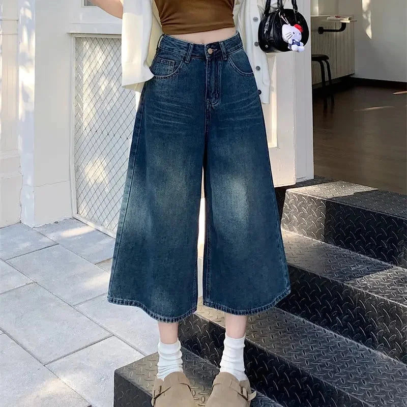 Damen Hohe Taille Baggy Jeans | Vintage