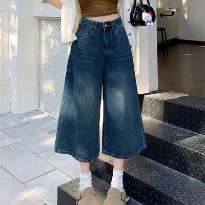 Damen Hohe Taille Baggy Jeans | Vintage