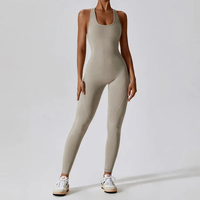 Solider Yoga-Jumpsuit für Damen – Einteilige Activewear für Yoga & Pilates