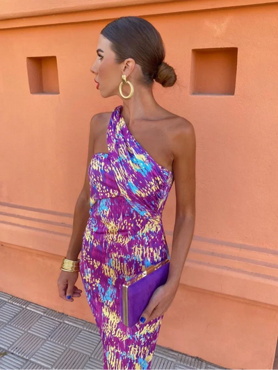 Irmgardi | Elegantes Ein-Schulter-Kleid