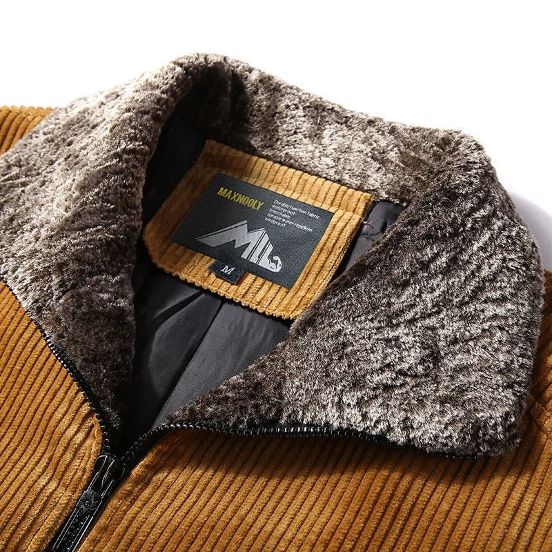 Kuschelige Fellwinterjacke für Männer