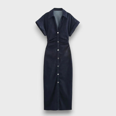 Venera – Figurnahes Hemdblusenkleid mit Knopfleiste