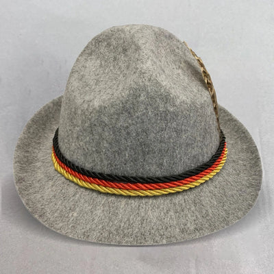 Oktoberfest Hut – Traditioneller Trachtenhut mit Kordel und Feder