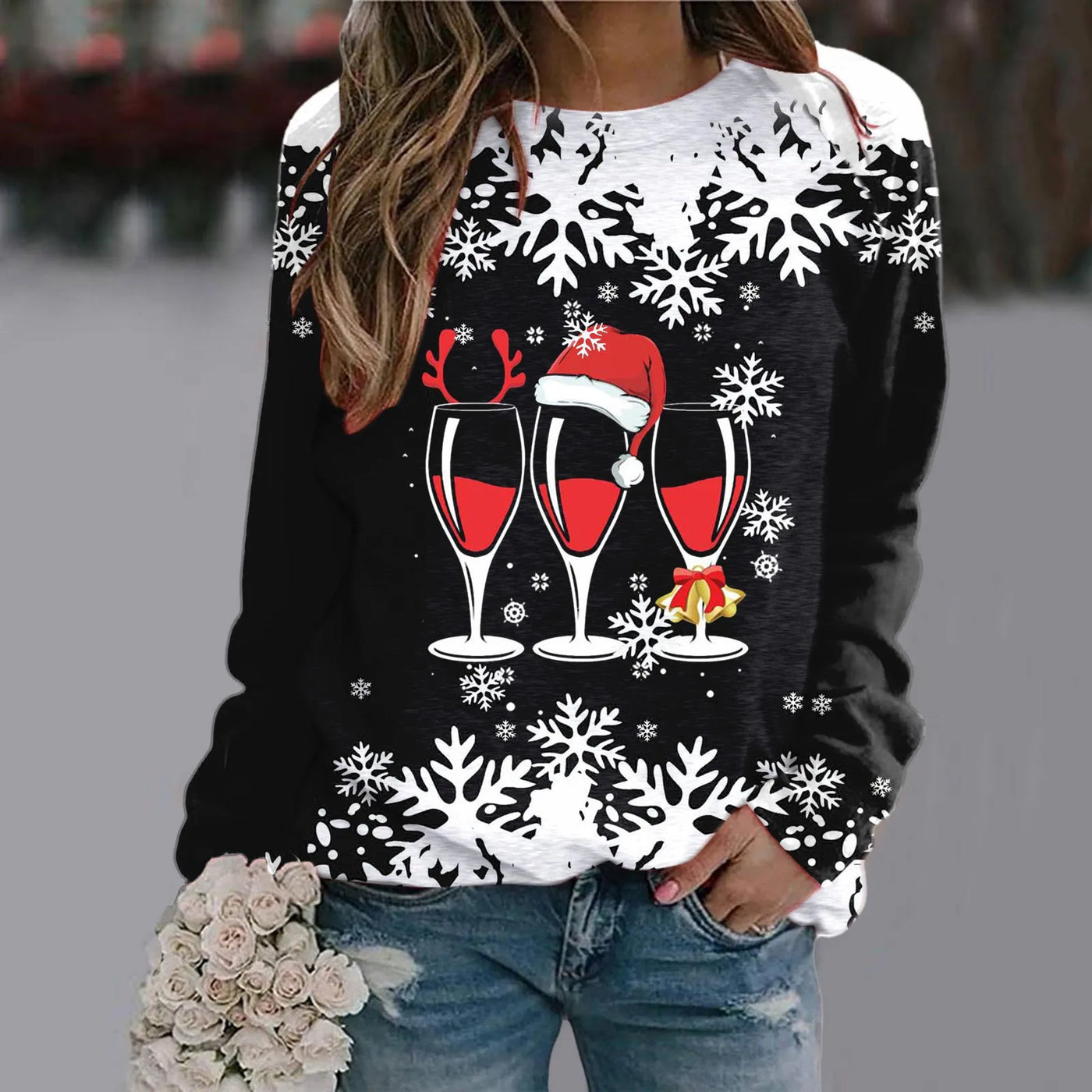 Gemütlicher Weihnachtspullover für Damen