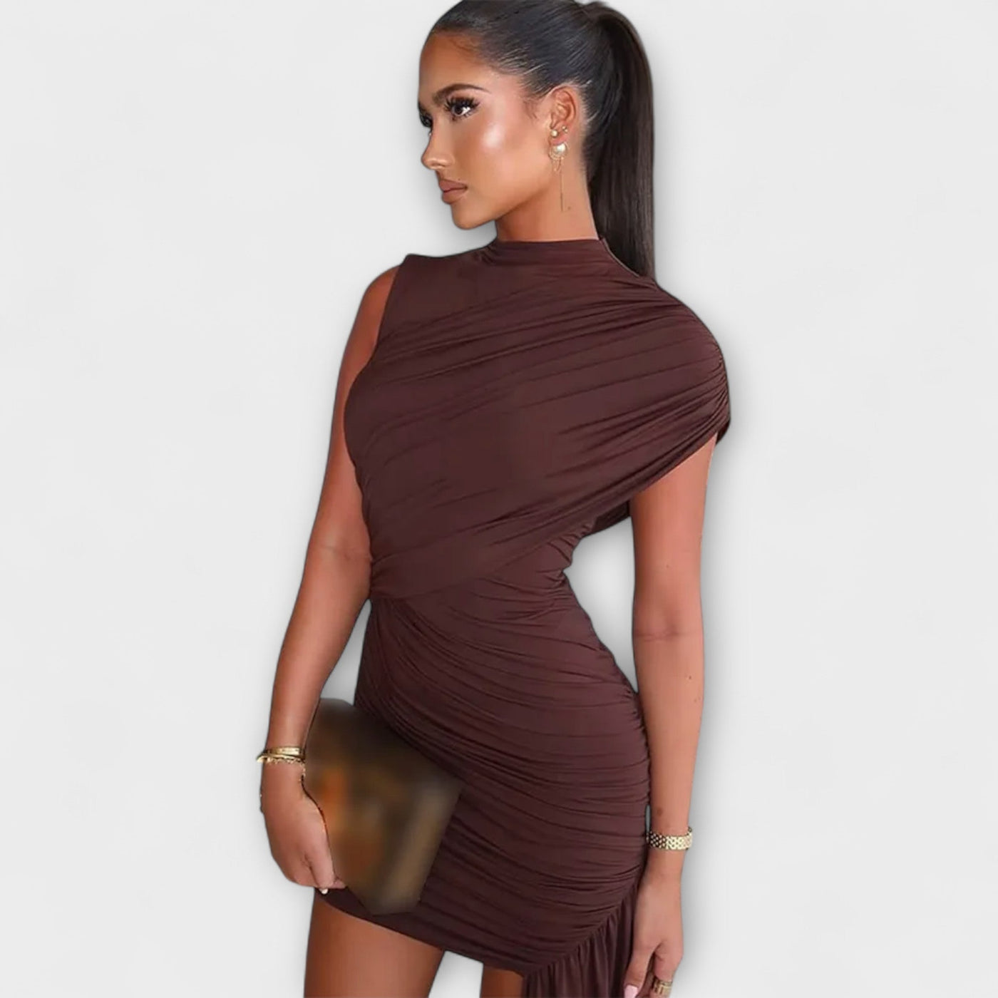 Turtleneck Long Dress