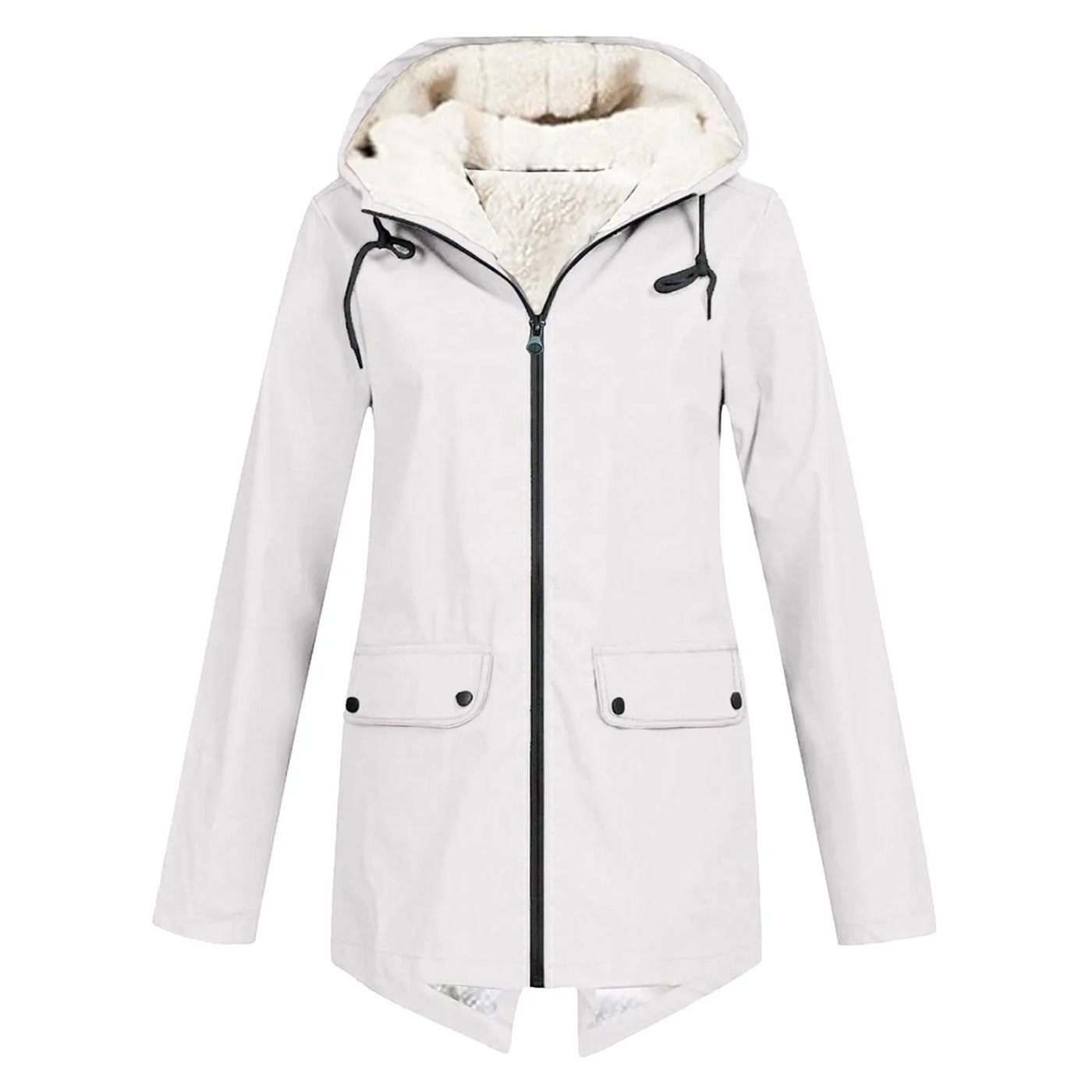 Damen Winter Wasserdichter Trenchcoat | Mit Kapuze