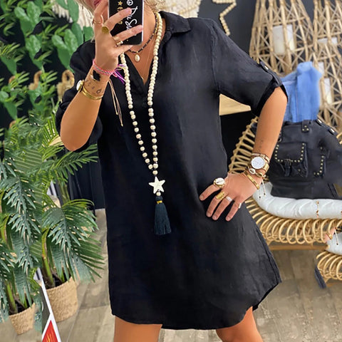 Ankica - Bequemes Leinenkleid