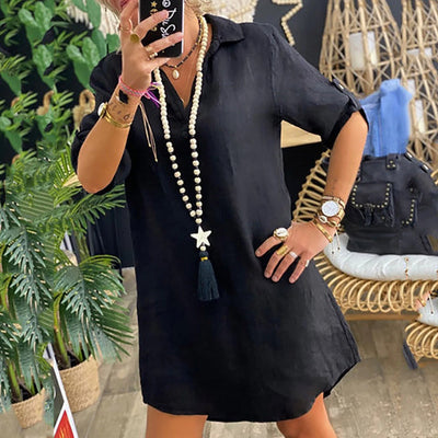 Ankica - Bequemes Leinenkleid