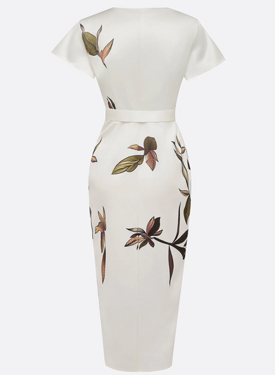 Beverly – Elegantes Weißes Satinkleid