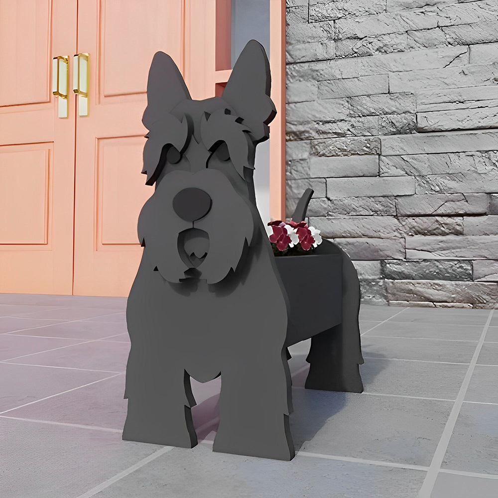 Scottish Terrier Pflanztopf