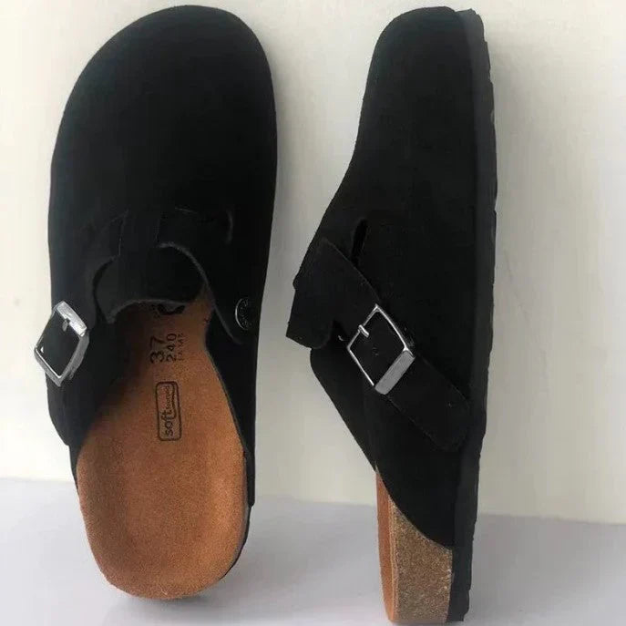 Wildleder-Loafer mit Schnalle für Unisex