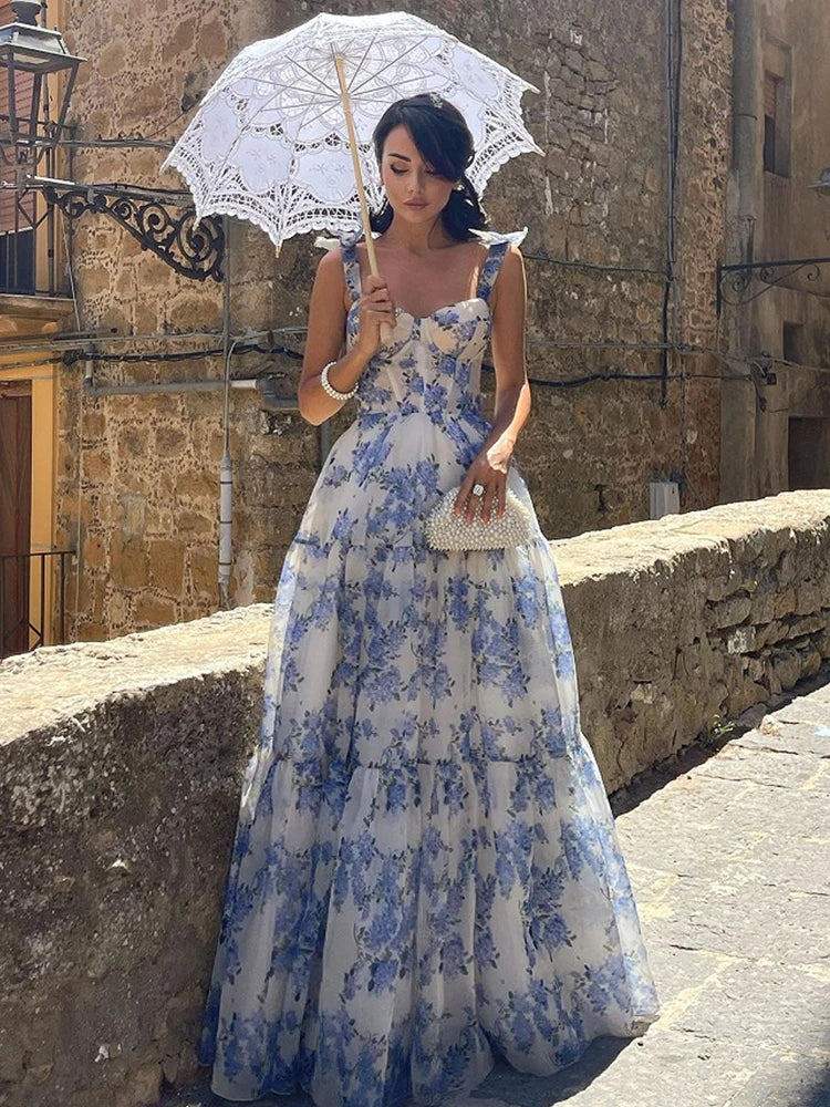 Vintage Ärmellose Elegante Lange Kleider