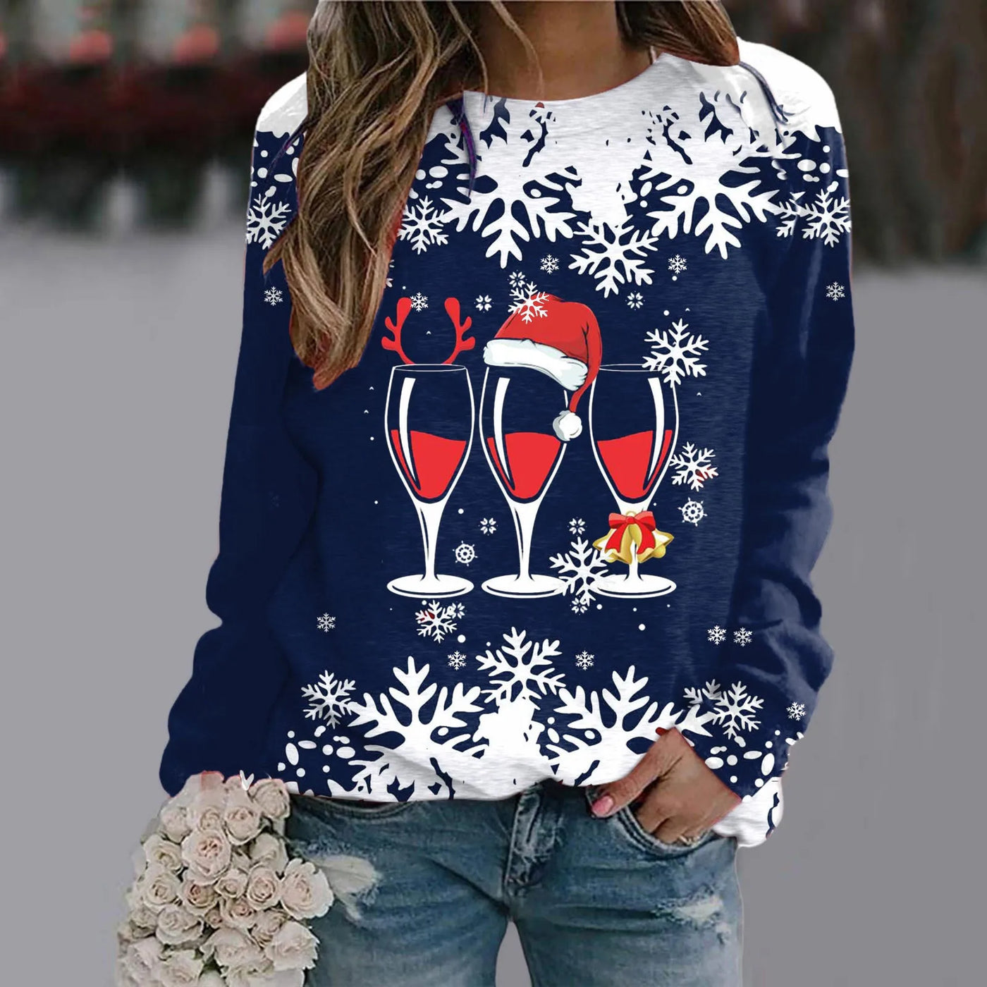 Gemütlicher Weihnachtspullover für Damen