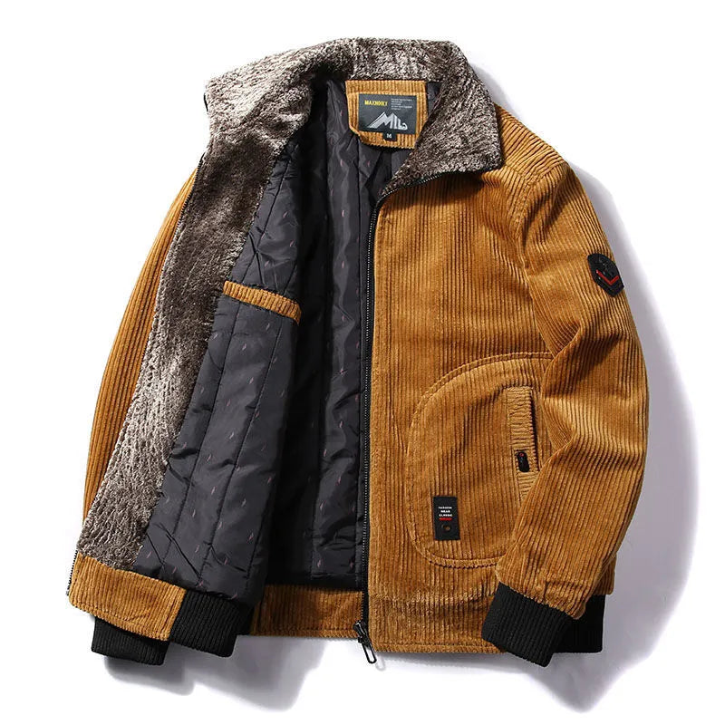 Kuschelige Fellwinterjacke für Männer