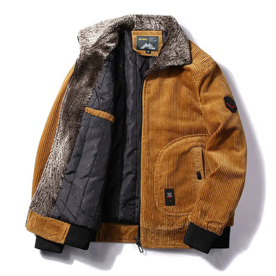 Kuschelige Fellwinterjacke für Männer