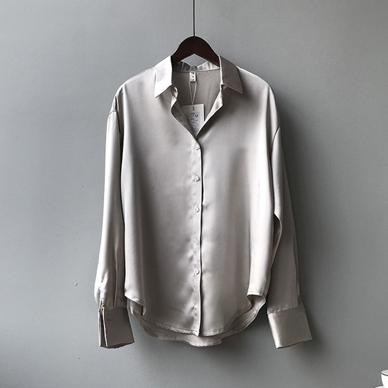 Marie | Seidenhemd Vintage bluse aus 100% Seide