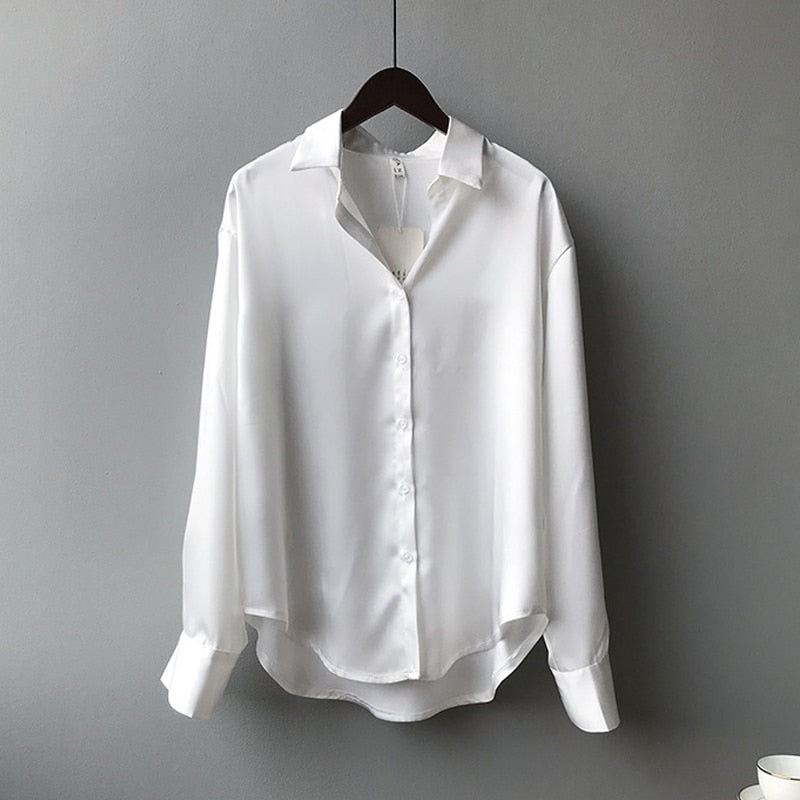 Marie | Seidenhemd Vintage bluse aus 100% Seide