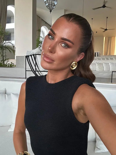 Aline - Maxi Kleid mit eleganten Fransen