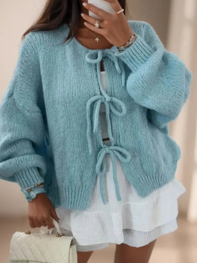 Locker geschnittene Strickjacke für Frauen