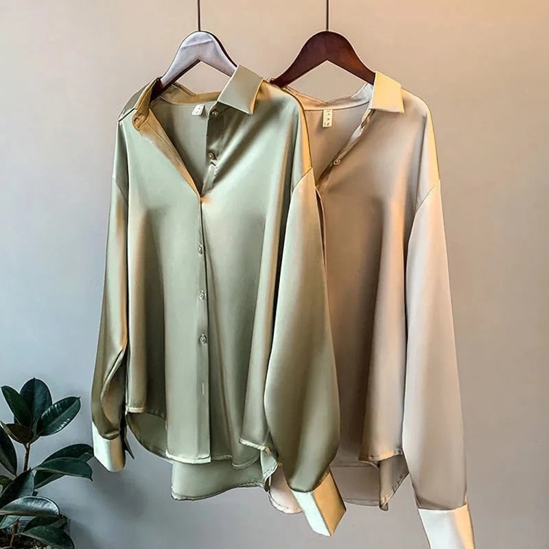 Silvana | Vintage Seiden Bluse