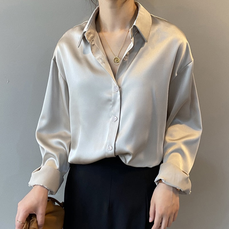 Silvana | Vintage Seiden Bluse