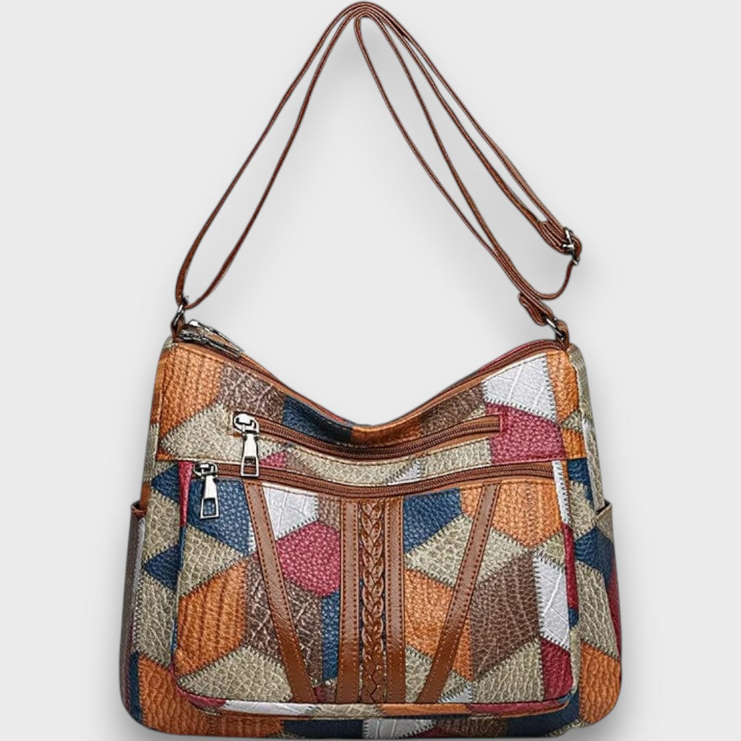 Solara – Mosaik-Lederhandtasche