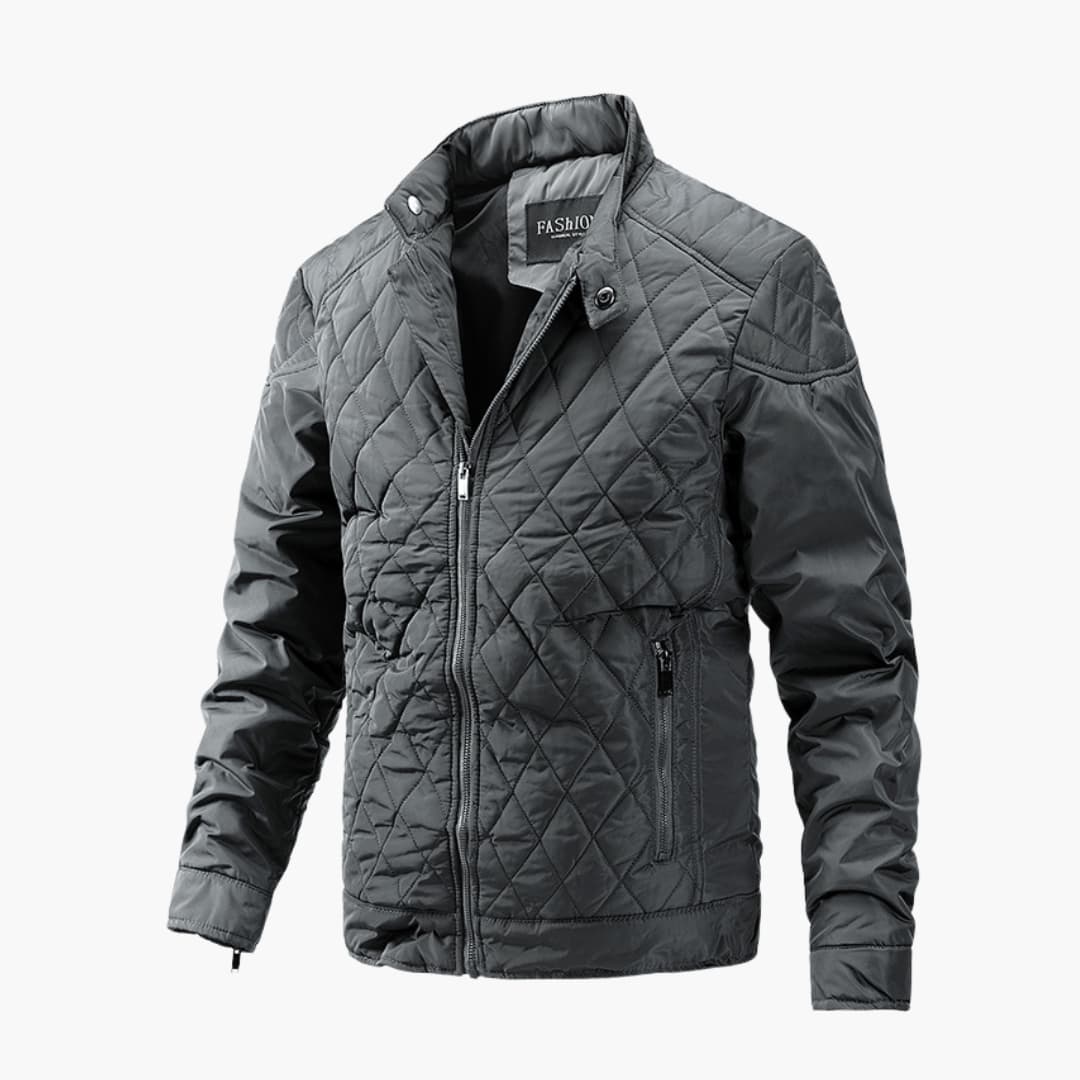 Wattierte Winterjacke mit Reißverschluss für stilvolle Geborgenheit