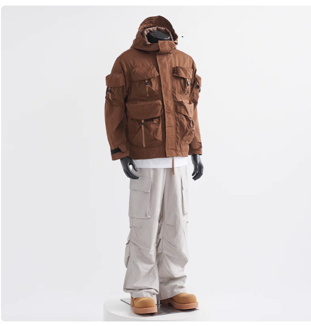 Taktische Windjacke mit Kapuze für Damen und Herren – Unisex Stil